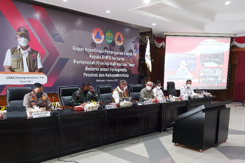 BNPB Berkoordinasi dengan Gubernur dan Kepala Daerah Kabupaten/ Kota se Kaltim