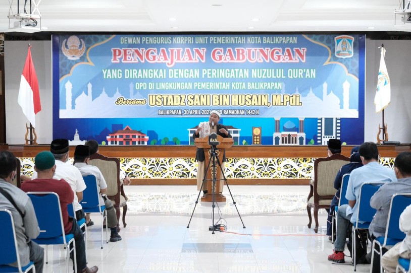 Pemkot Balikpapan Gelar Pengajian Gabungan Dirangkai Peringatan Nuzulul Qur'an
