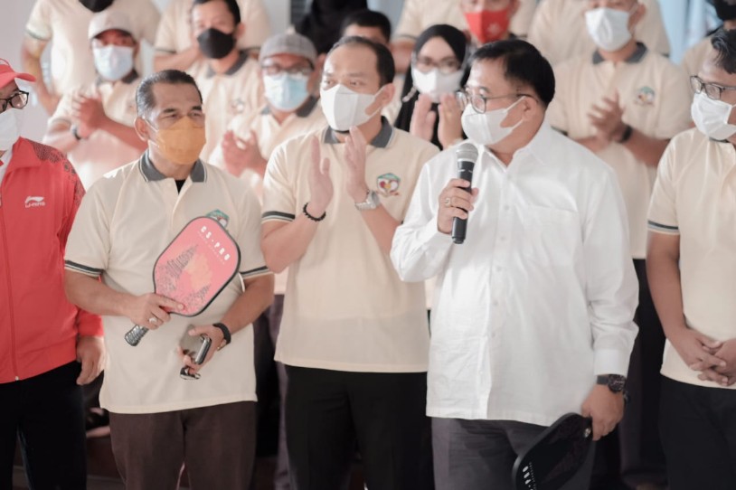Hadiri Pelantikan Pengurus, Wali Kota Berharap Olahraga Pickleball Makin Populer