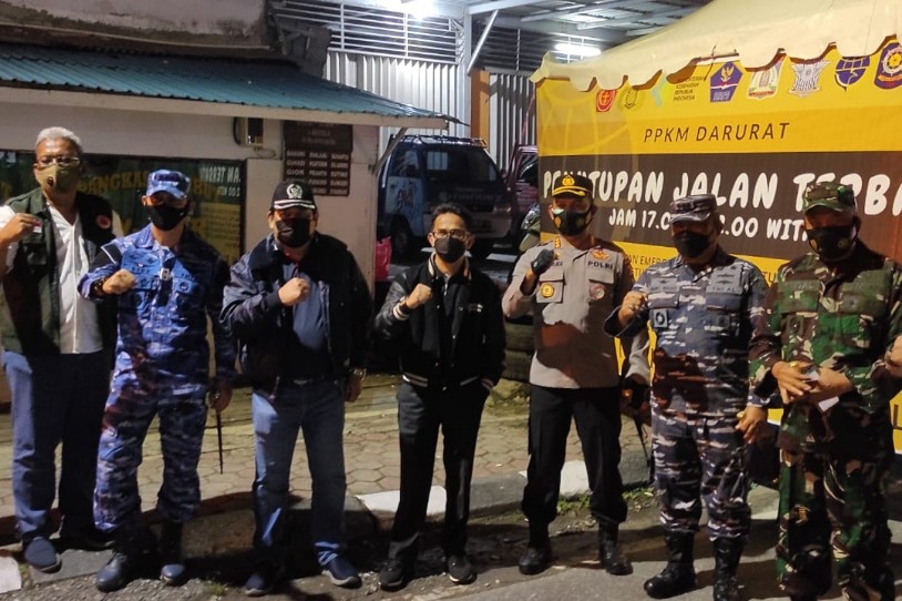Wali Kota Bersama Forkopimda Pantau Pelaksanaan PPKM Darurat di Balikpapan