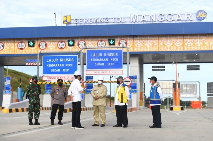 Resmikan Tol Balikpapan-Samarinda, Presiden Jokowi Juga Tinjau Vaksinasi di Balikpapan