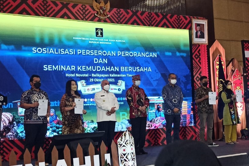 Wali Kota Hadiri Sosialisasi Perseroan Perseorangan Oleh Kemenkumham