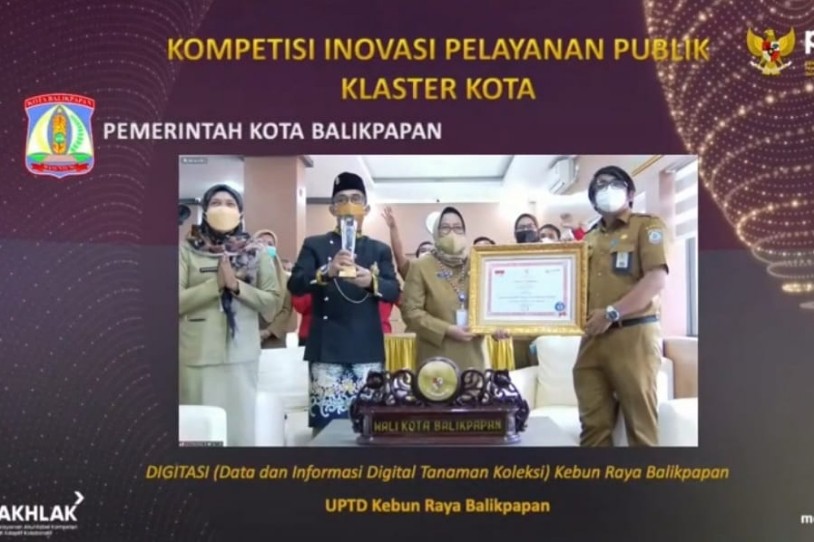 Digitasi Kebun Raya Balikpapan Berhasil Raih 45 Top Inovasi Pelayanan Publik Tahun 2021