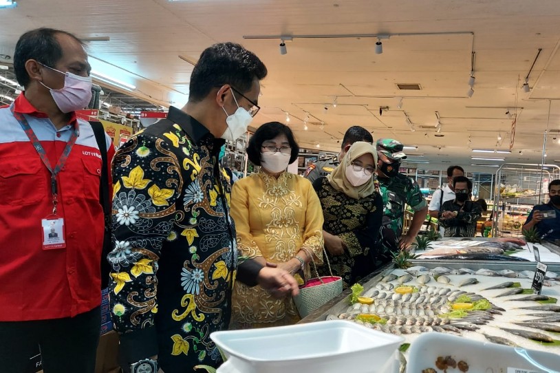 Wali Kota Sidak Pasar dan Supermarket bersama TPID Balikpapan