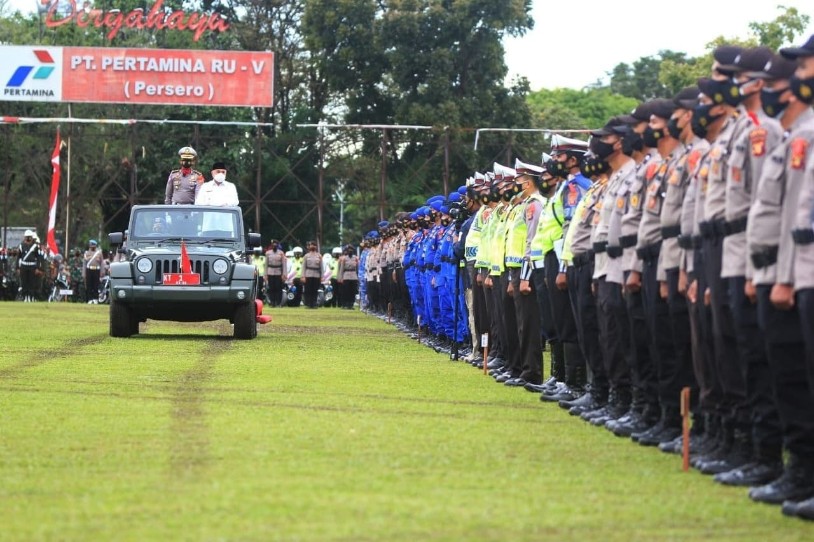 Wali Kota Hadiri Apel Gelar Pasukan Operasi Lilin Mahakam, Dipimpin Gubernur Kaltim