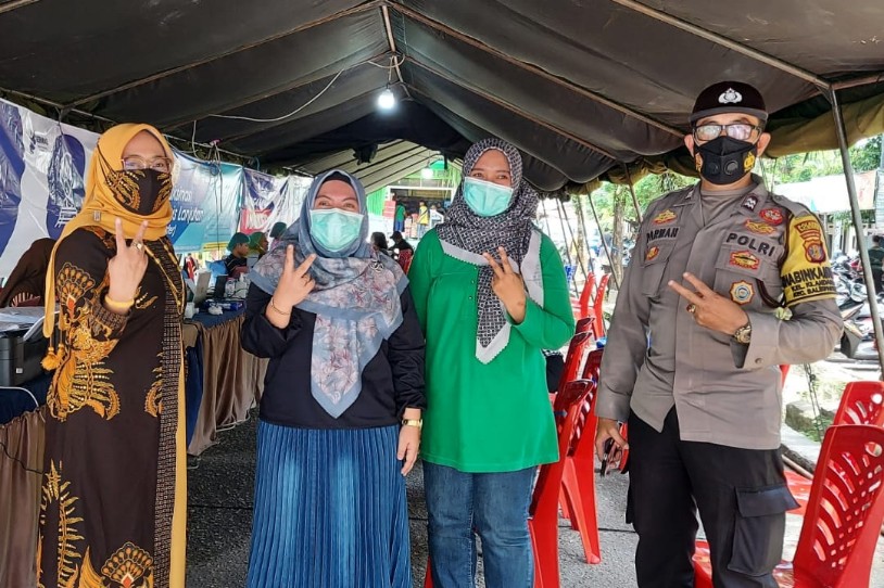 Vaksinasi Booster Pedagang Pasar Dilaksanakan Mulai dari Klandasan