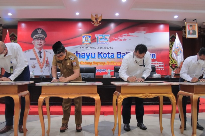 Pemkot Balikpapan Tandatangani Nota Kesepahaman dengan PHKT, PHM dan PHSS