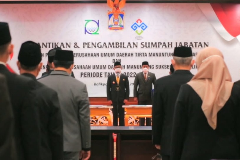 Wali Kota Lantik Dewan Pengawas Dua Perumda Kota Balikpapan