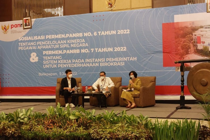 Pj Sekda Buka Kegiatan Sosialisasi Permen PAN RB nomor 6 dan 7 Tahun 2022 