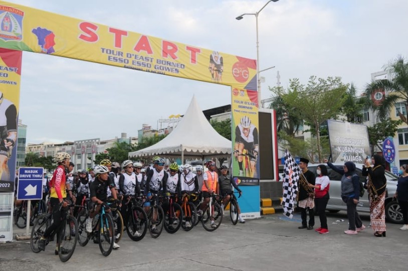 Kepala DPOP Lepas Peserta Tour Dâ€™East Borneo, Gowes Jelajahi Kaltim