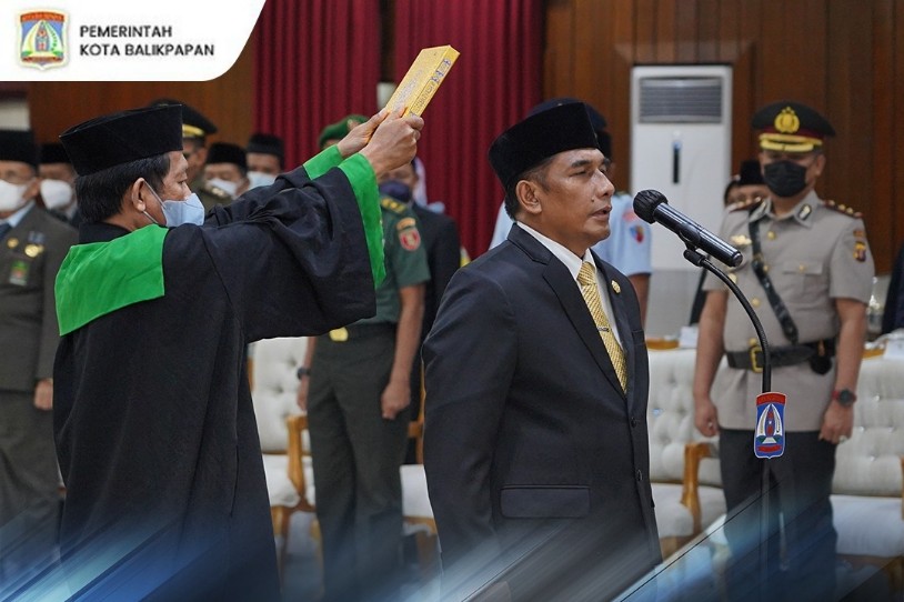Wali Kota Lantik Muhaimin Sebagai Sekda Kota Balikpapan