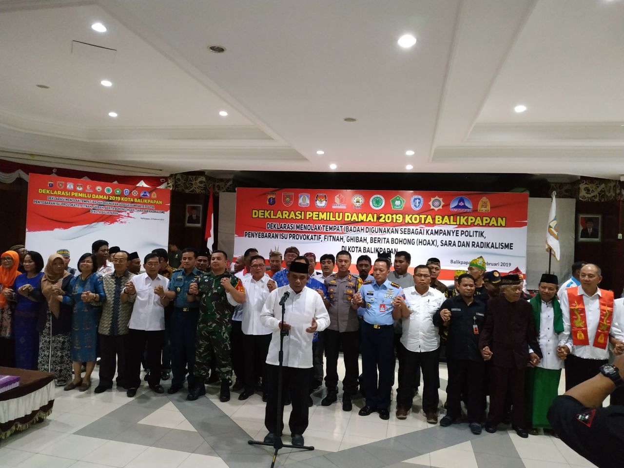 Forum Komunikasi Pimpinan Daerah Bersama Warga Deklarasi Pemilu Damai