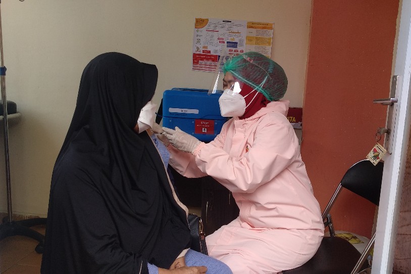 Sasaran Vaksin Khusus Lansia Puskesmas Baru Tengah Mencapai 1.831 Orang
