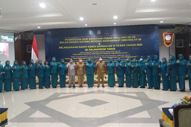 Peringatan Hari Kesatuan Gerak (HKG) PKK ke-49 Balikpapan Juara Pertama di Dua Kategori