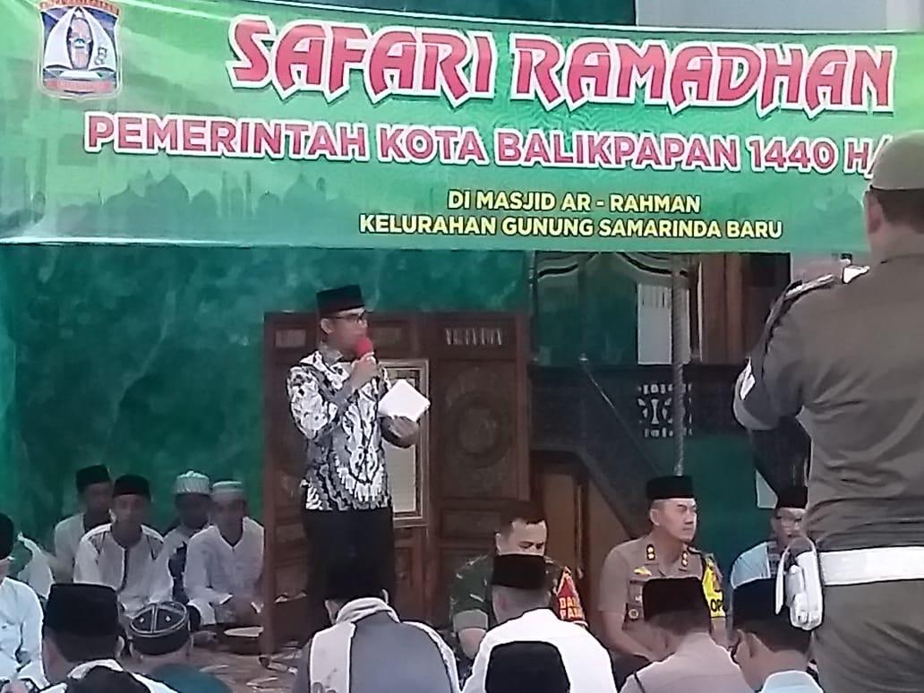 Safari Ramadan di Masjid Ar Rahman, Wawali Singgung Bawang Putih   
