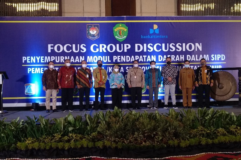 Pemkab dan Pemkot se Kaltim Ikuti FGD Modul Pendapatan Daerah Dalam SIPD